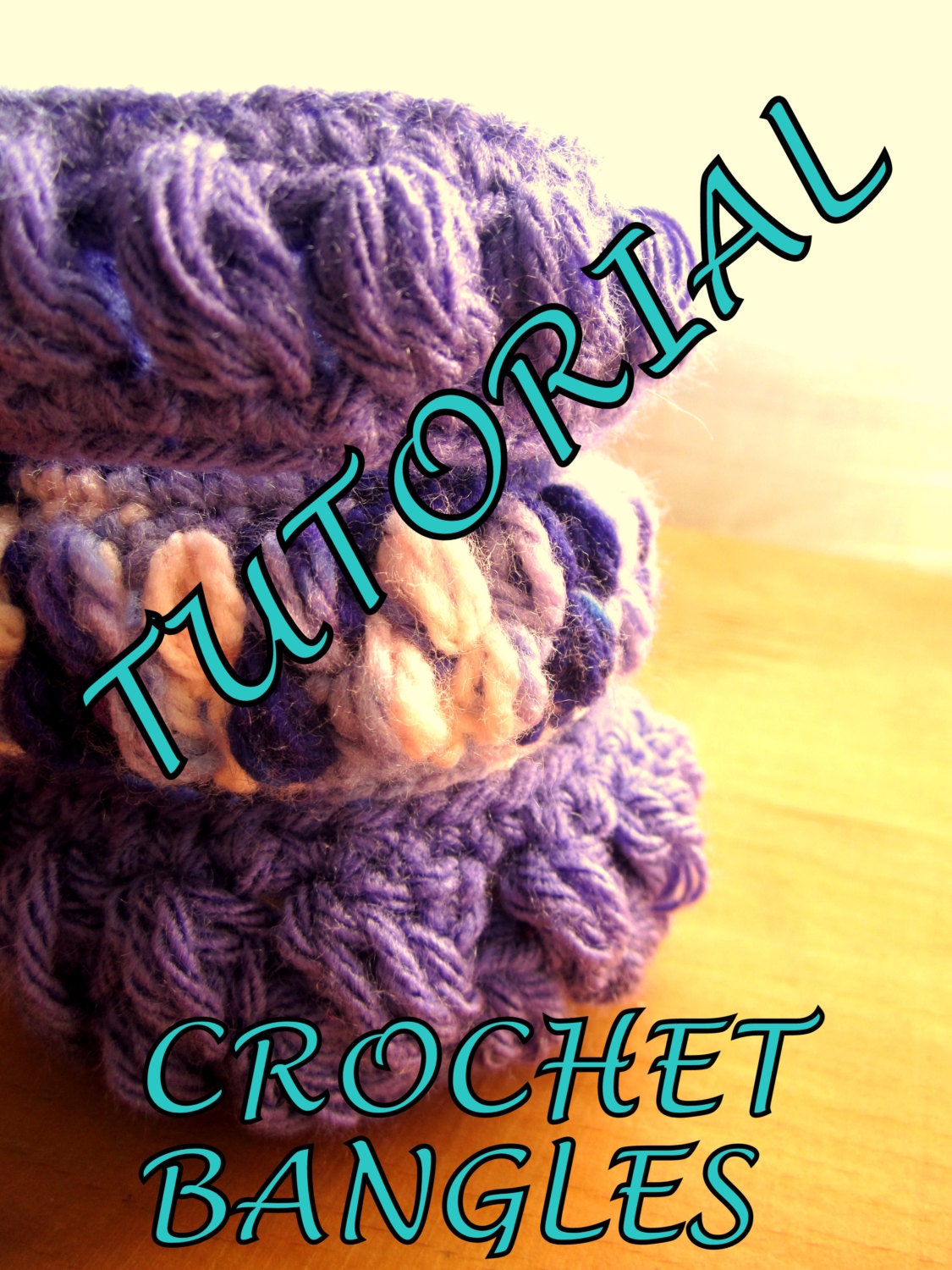 Puff crochet bangle Tutorial, PDF Pattern, Jewelry Tutorial,Crochet bangle Tutorial, Pattern, Bohemian Jewelry , Crochet bracelet tutorial