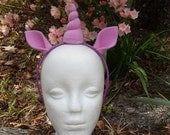 Light Purple Unicorn Horn with ears