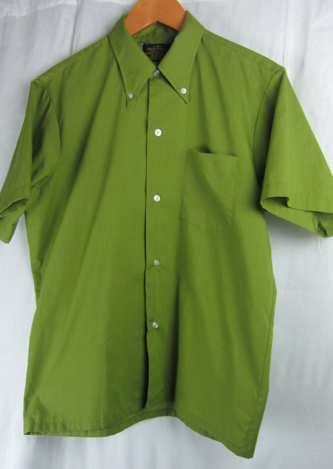 Vintage button up Mens shirt  Perma-Prest