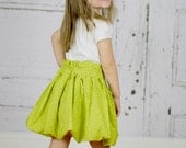 Bubble Skirt Sewing Tutorial, Reversible Skirt Pattern, Girls 6m-12, Doll