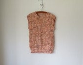 80s Knit Shell ... Vintage 1980s Sweater Vest ... Medium