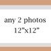 Any 2 12x12 pictures size to fit Ikea Ribba frame - Photography gift set idea for men women and children