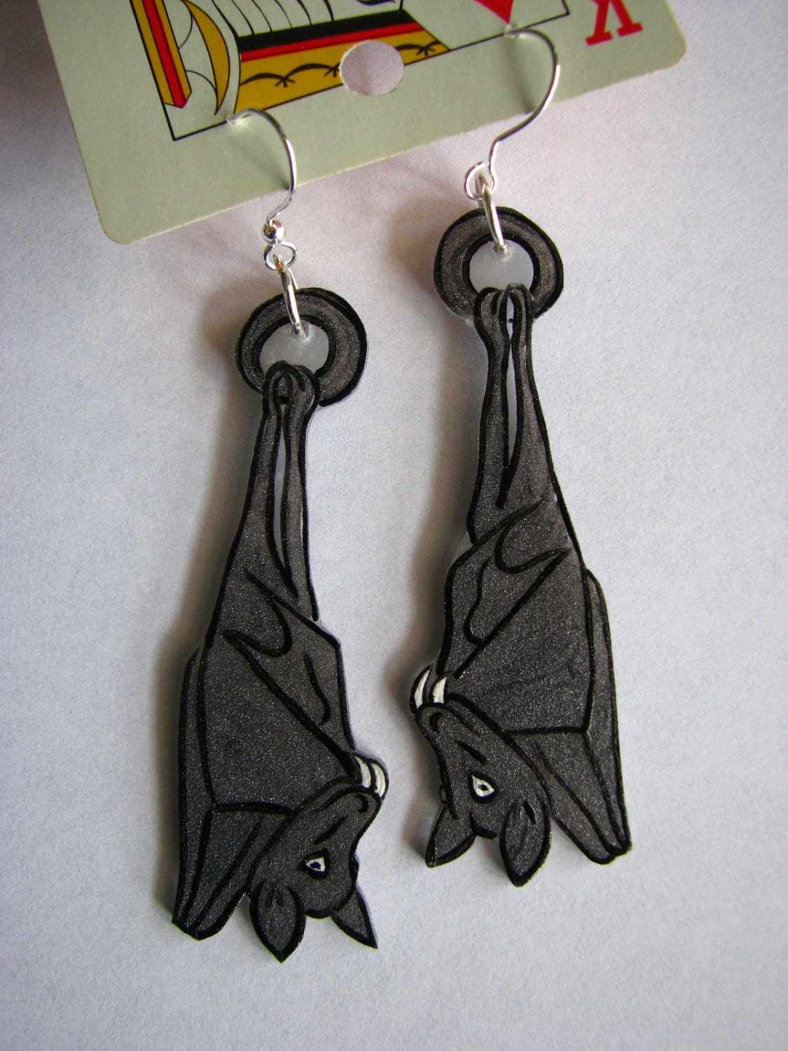 Hanging Bat Earrings