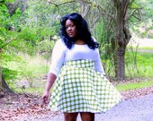 Plus Size Green Polka Dot Wrap Skirt (14 - 26)