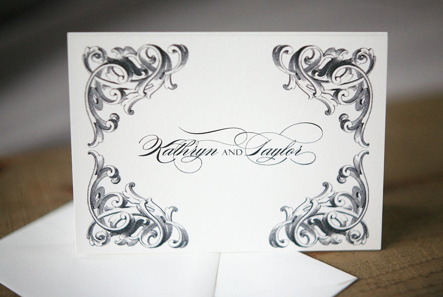 Wedding Thank You Notes - Paris Personal Stationery