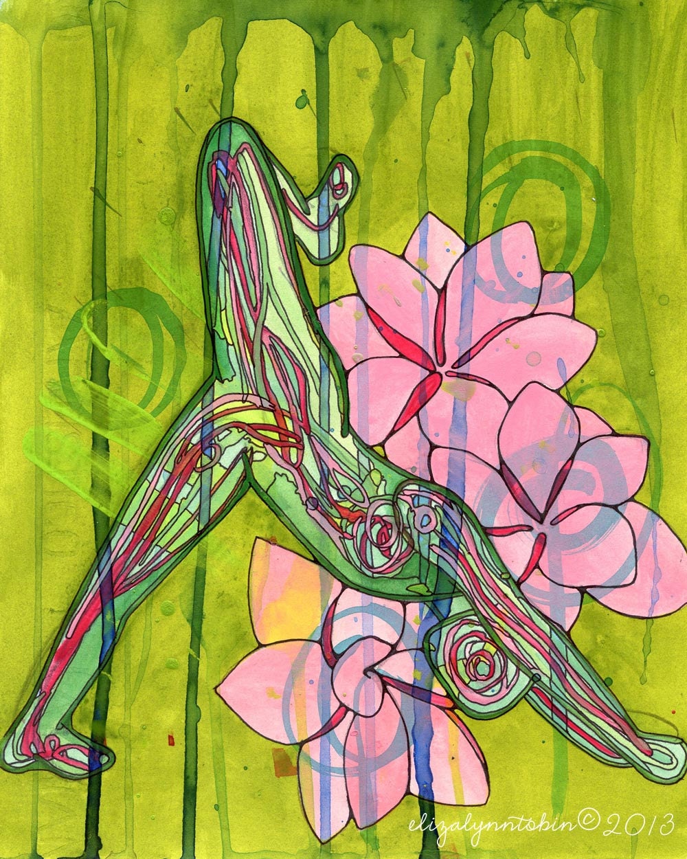 Yoga Art The Gift (6x8 Fine Art Print)