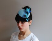 With a Twist Fascinator in BLUE by CIAO NINA