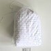white minky dimple dot destash