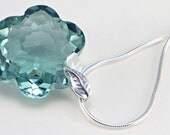 Stunning Green Amethyst Flower Pendant