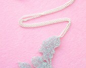 Mermaid Jewelry // Wish You Were a Mermaid Holographic Glitter Necklace // mermaid necklace