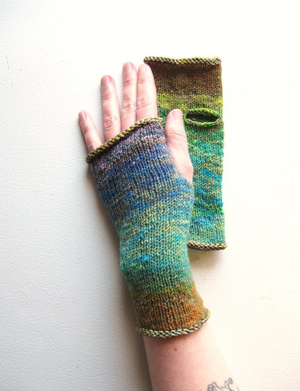 Electric Forest Wrist Warmers