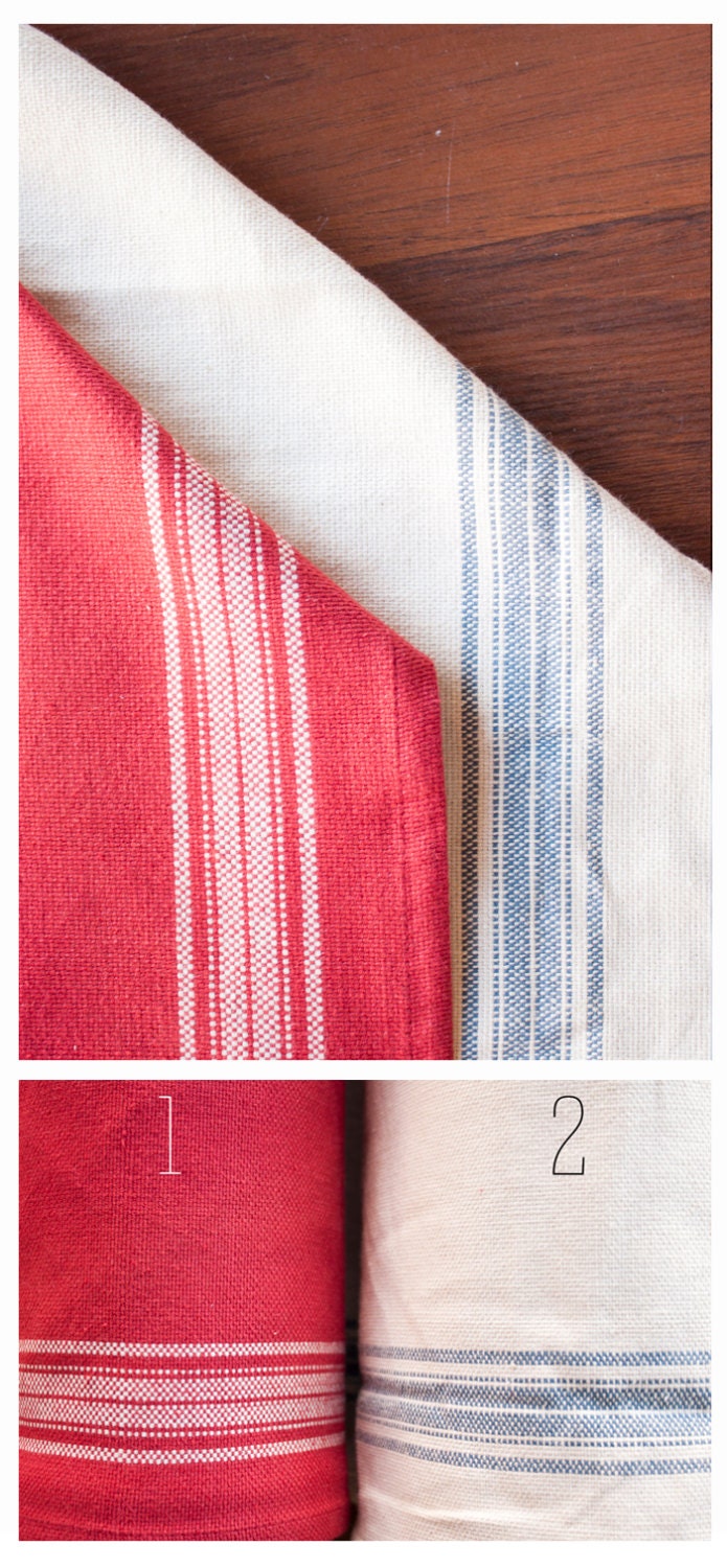 Striped Cotton Toweling choice 1 yard