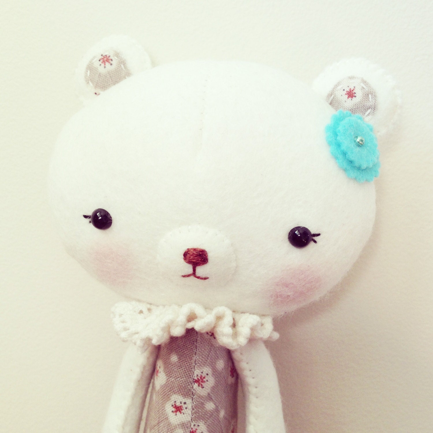 bear plush - handmade felt bear