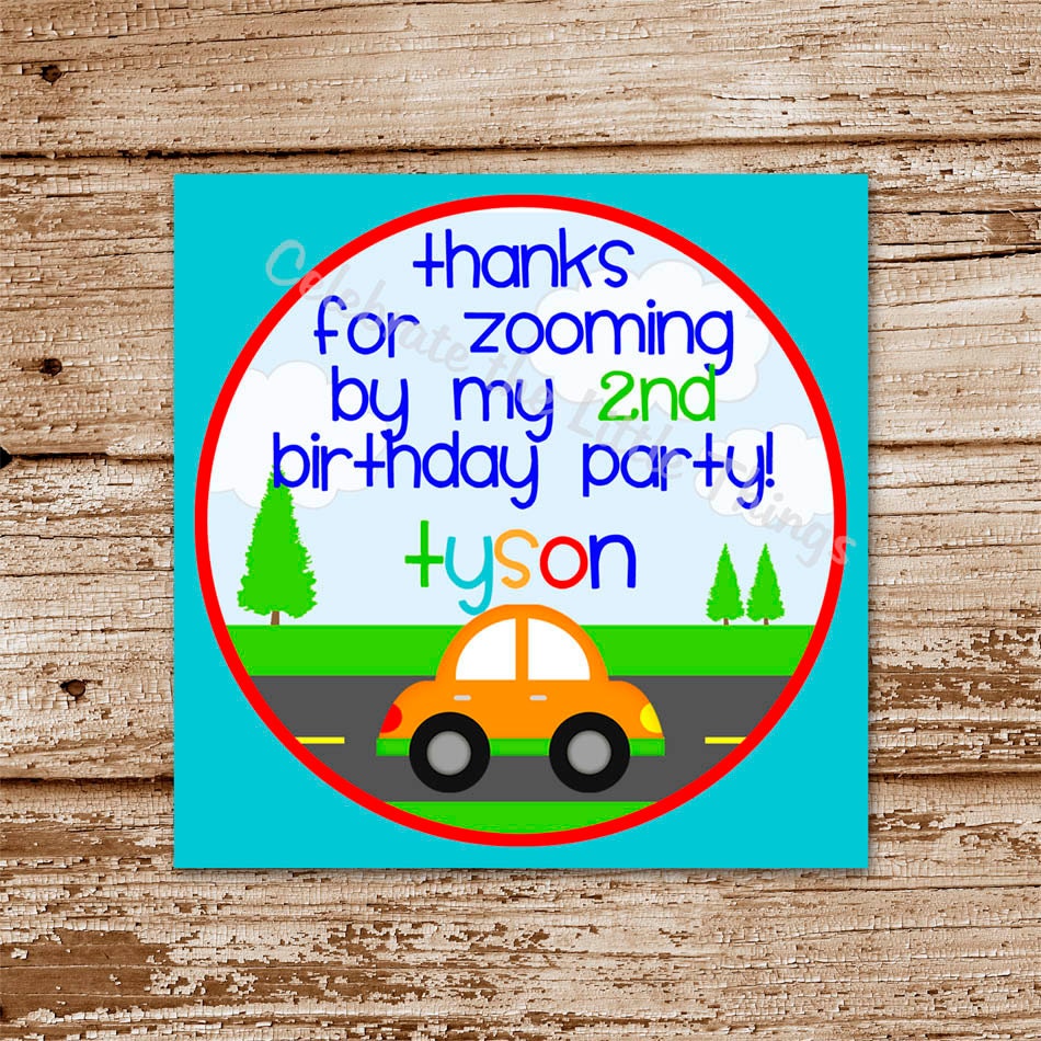 DIY Printable Transportation Vehicles Favor Tags : Cars, Trucks, Bus, Rescue, Choose Your Favorite - You Print Il_170x135