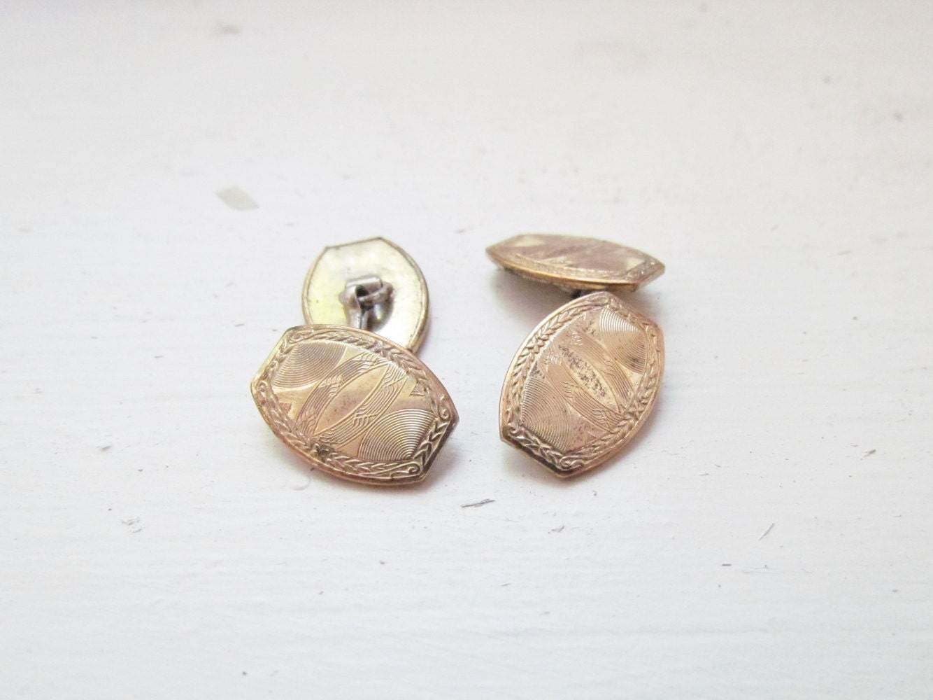 Antique Gold Filled Cuff Links c.1900