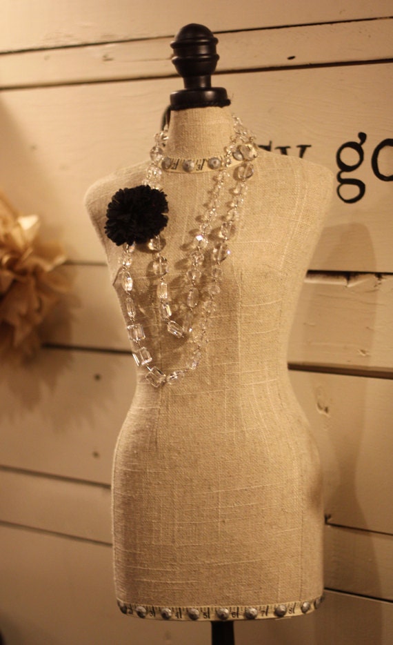 Vintage inspired linen dressmaker form