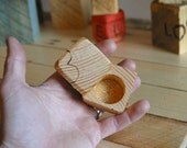 ring box made from reclaimed pallet wood