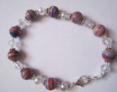 Rainbow Turquoise Bracelet Earrings Set