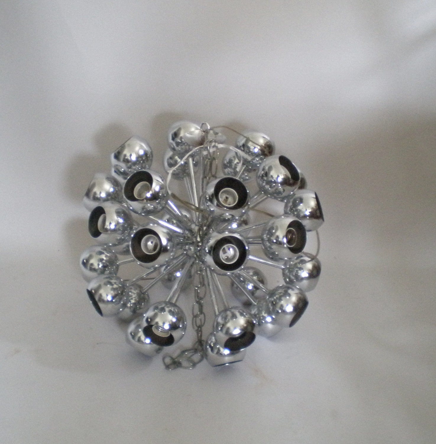 Chrome Sputnik Ceiling Light / Chandelier hanging Fixture Lightoiler
