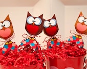 VALENTINE Owl Lollipop Favor Box - DIY Printable PDF Il_170x135
