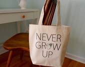 Peter Pan tote bag, Disney Tote bag, Peter Pan, J. M. Barrie Peter pan, Never grow up