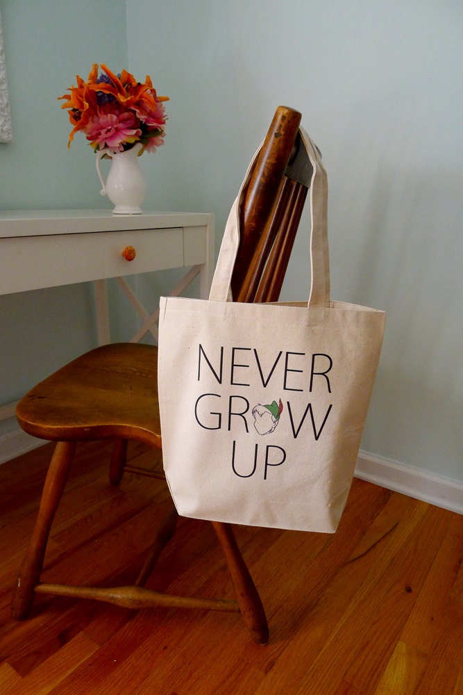 Peter Pan tote bag, Disney Tote bag, Peter Pan, J. M. Barrie Peter pan, Never grow up