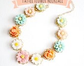 Pastel Flower Necklace For Girls