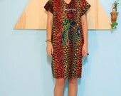 1990s dress // 90's short lounge dress // Mazatlan Mexico