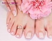Pearl Toe Ring - Sterling Silver or Gold Filled