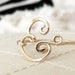 And... Ampersand Ring, Sterling Silver or Gold Filled