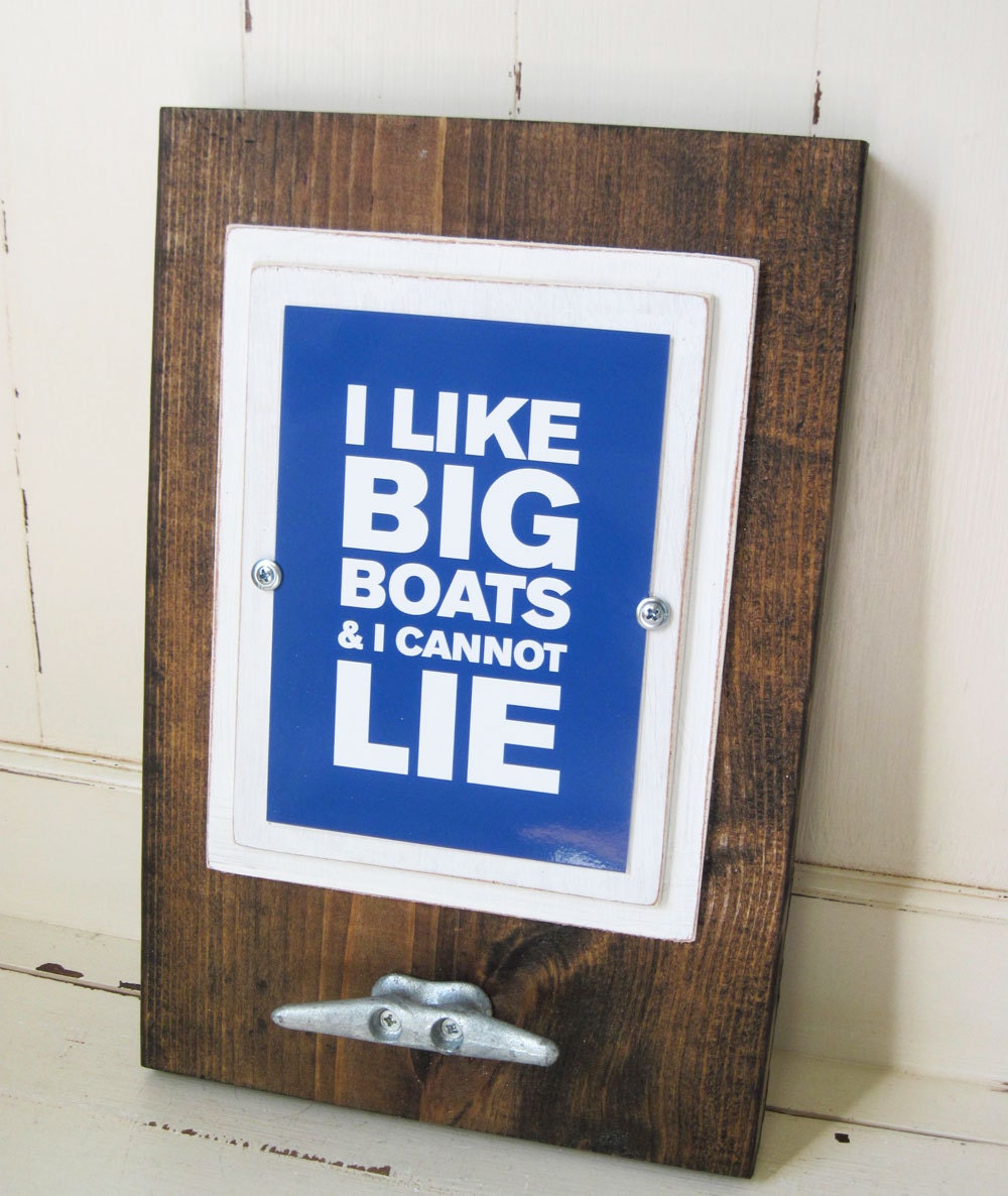 Framed 5x7 Quote Print with Boat Cleat Table Top