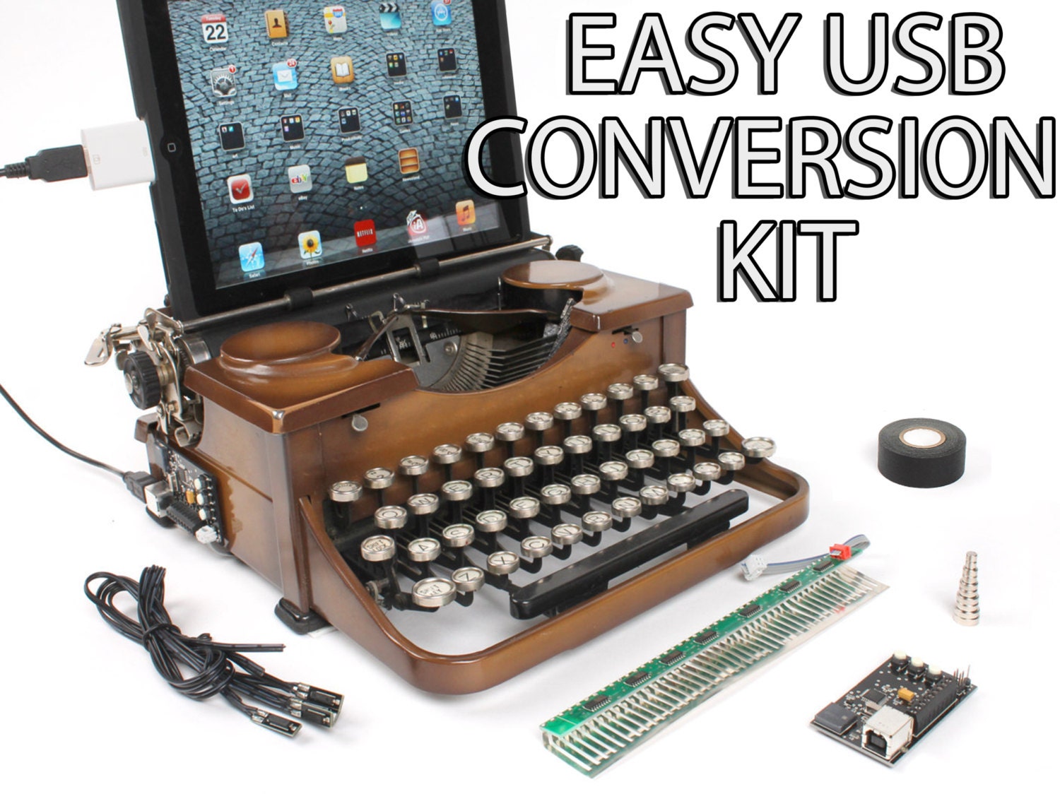 USB Typewriter Conversion Kit -- Easy Install Version