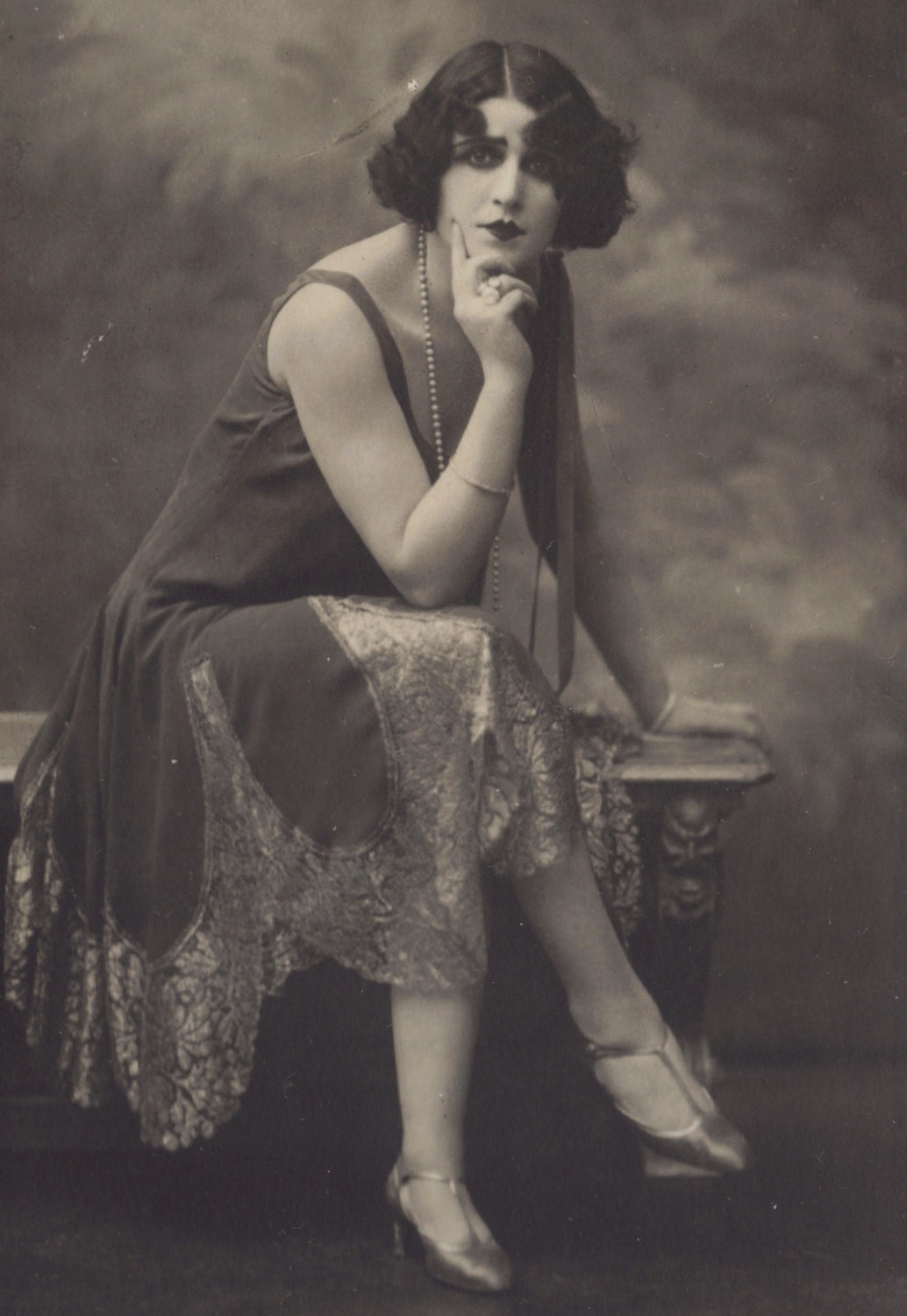Nella Regini, Italian Sciantosa, in a Pensive Mood, circa 1920s