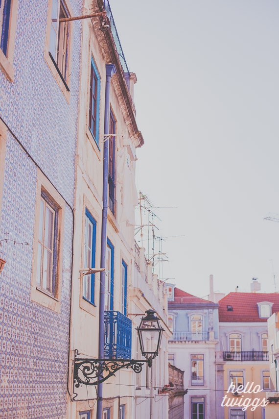 Travel Photography, European Photography, Black Lamp, Rustic Lamp Post, Romantic Travel Photo, Architecture, Traveling - At the end