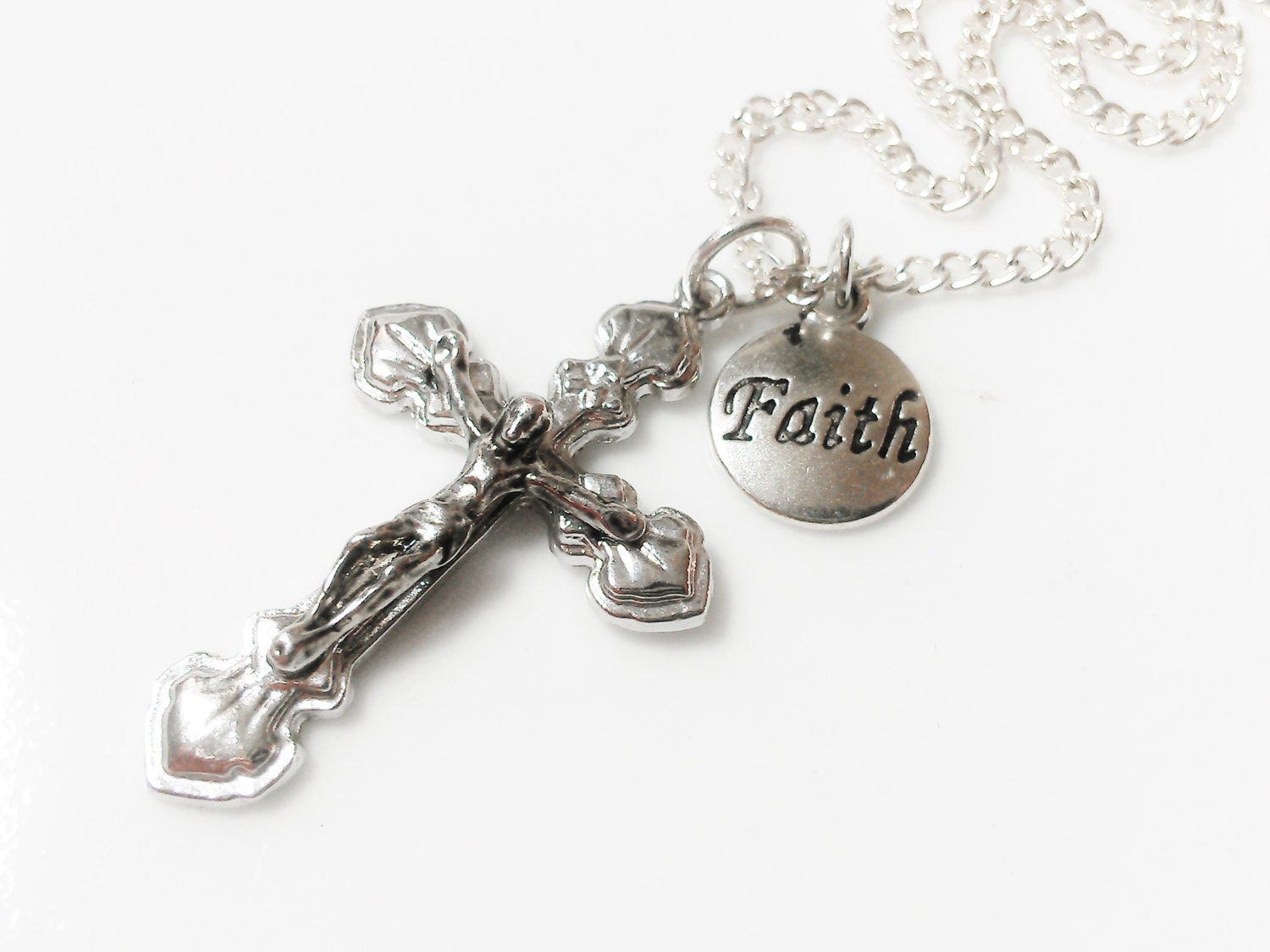 Cross Necklace Religious Jewelry Christian Jewelry Faith Inspirational Jewelry Gift