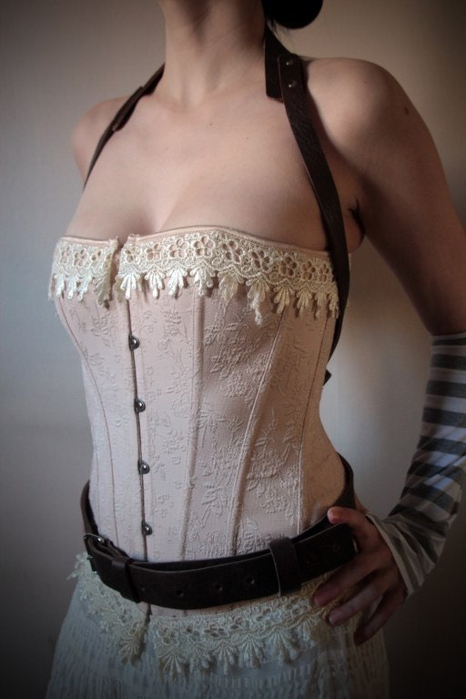 Unisex Cross Back Braces with Belt - steampunk - festival - burning man, Please read Description for size
