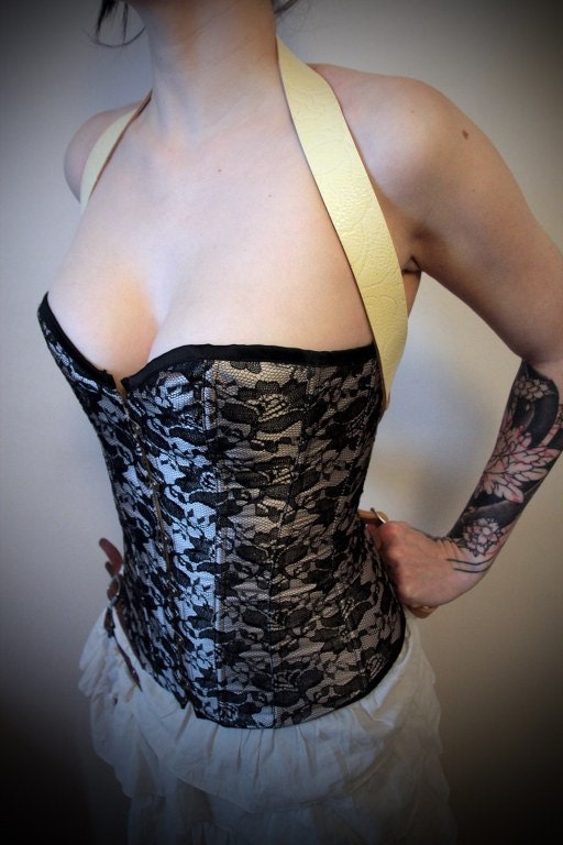 Unisex Cross Back Braces - Embossed Yellow - steampunk - festival - burning man, Please read Description for size