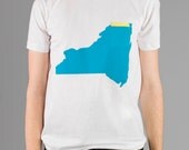 New York State Pocket T Shirt - Custom Color Mens