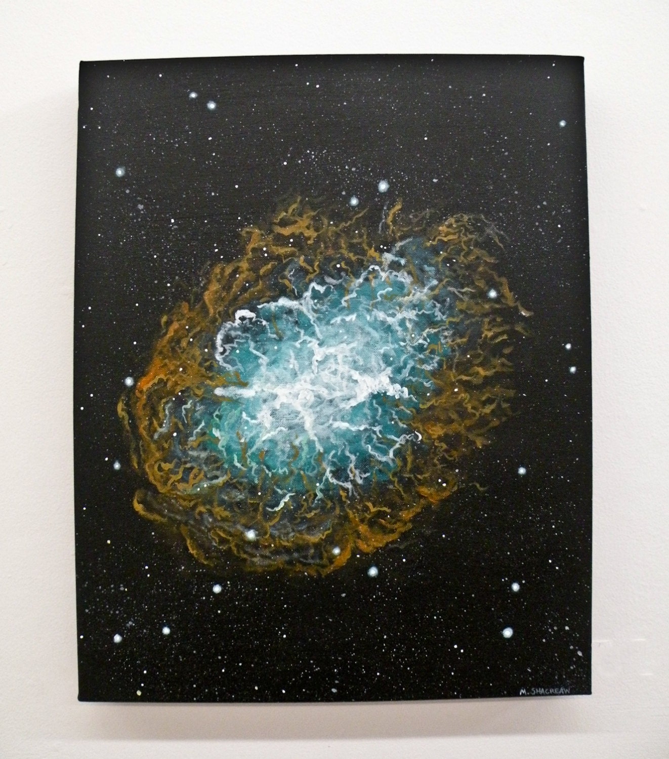 Crab Nebula Outer Space Painting