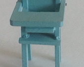 Vintage Blue Highchair Made by Dol-Toi England - sinderellasattic