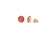 Coral Stud Earrings