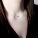 Infinity Choker - Sterling Silver Infinity Pendant . Hand Formed Infinity Necklace . Silver Forever, Eternity, Figure Eight Necklace