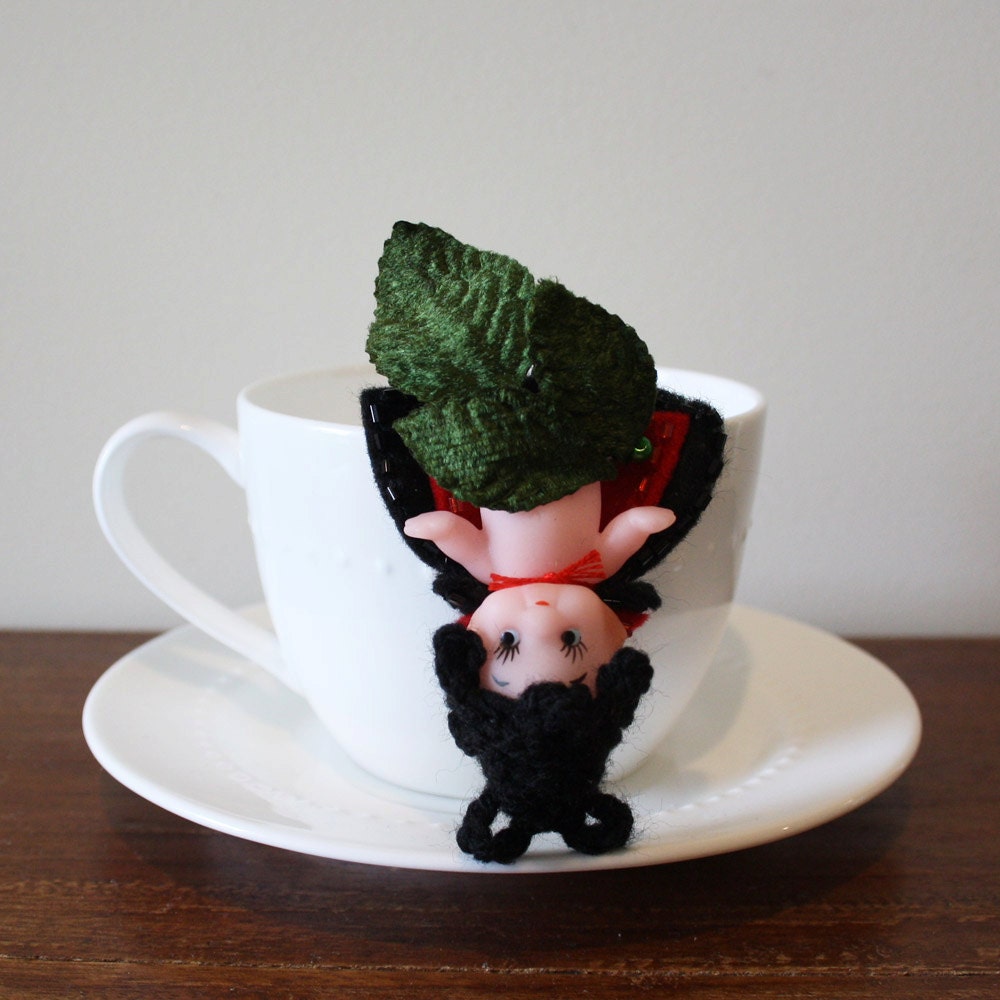 Vampire Bat Kewpie Pin by Winnifreds Daughter