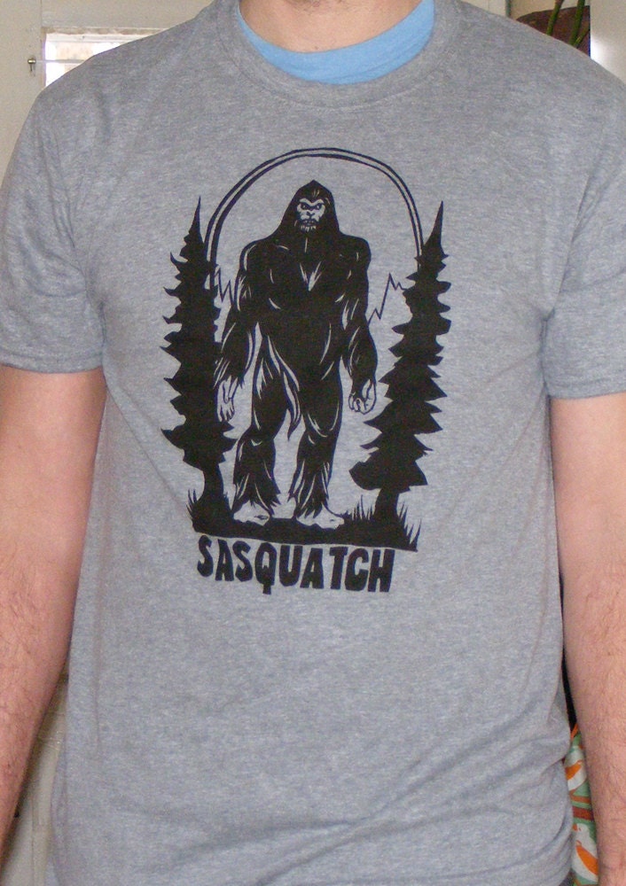 SASQUATCH t shirt BIGFOOT