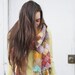 painted desert woven knit scarf - yellow, turquoise, olive, pink, lavender, white, red & maroon  LIMITED QUANTITY