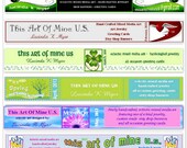 shop & blog banners, 12  seasons, custom designed  with avatar - 760x100 pixels,  one of a kind