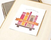 Personalized Bookplates, Childrens Bookplate Sticker // BOOKSHELF