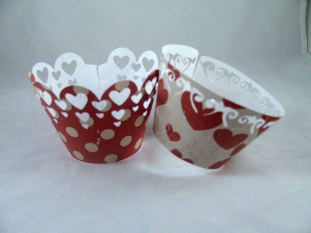 Hearts, Hearts & more Hearts Valentine Cupcake Toppers