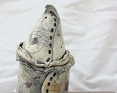 Ceramic Lidded Jar with Cone Hat Lid