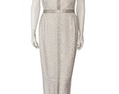 1960s Silk Beaded Wedding Dress